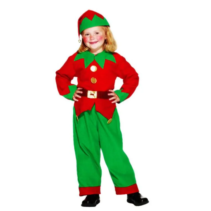 

Children Boy Girls Women Men Clown Elf Cosplay Performance Family Costumes Party Costume Halloween Christmas