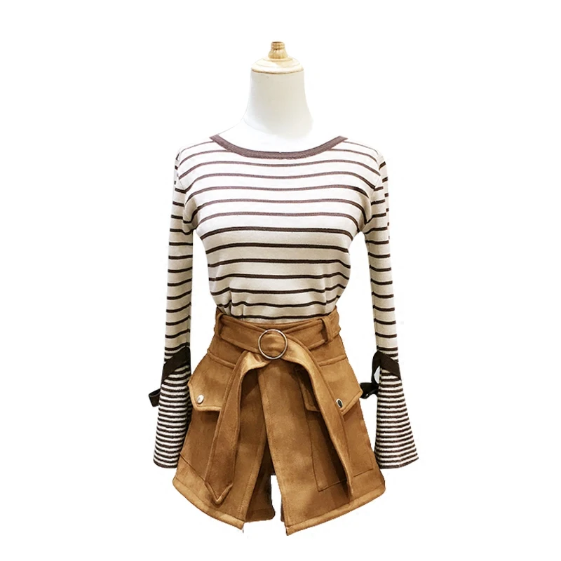 2017 г. ограниченное предложение Новинка полный костюмы Рог лук в полоску с