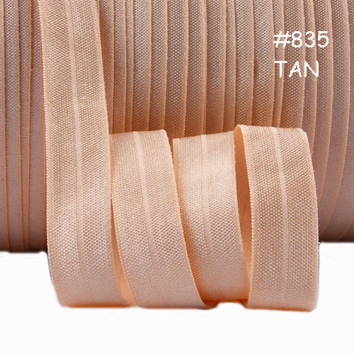 

Flora Ribbons solid foe, wholesale 50 yards 15mm fold over elastic ribbon for hair accessories