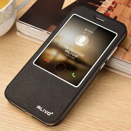 Чехол для huawei G8 ALIVO из высококачественной искусственной кожи умный простой