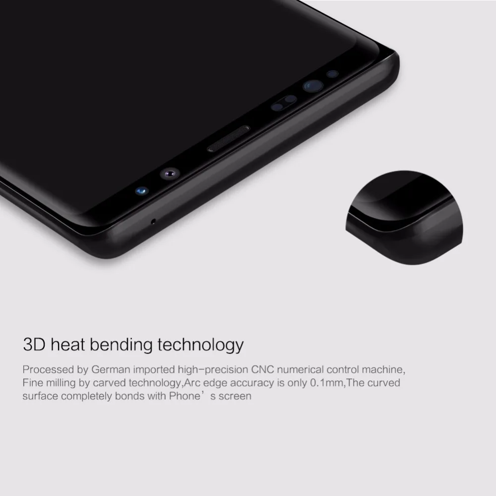 Закаленное стекло протектор экрана для samsung Galaxy Note 9 NILLKIN Amazing 3D CP+ MAX Анти-взрыв полное покрытие защитное стекло
