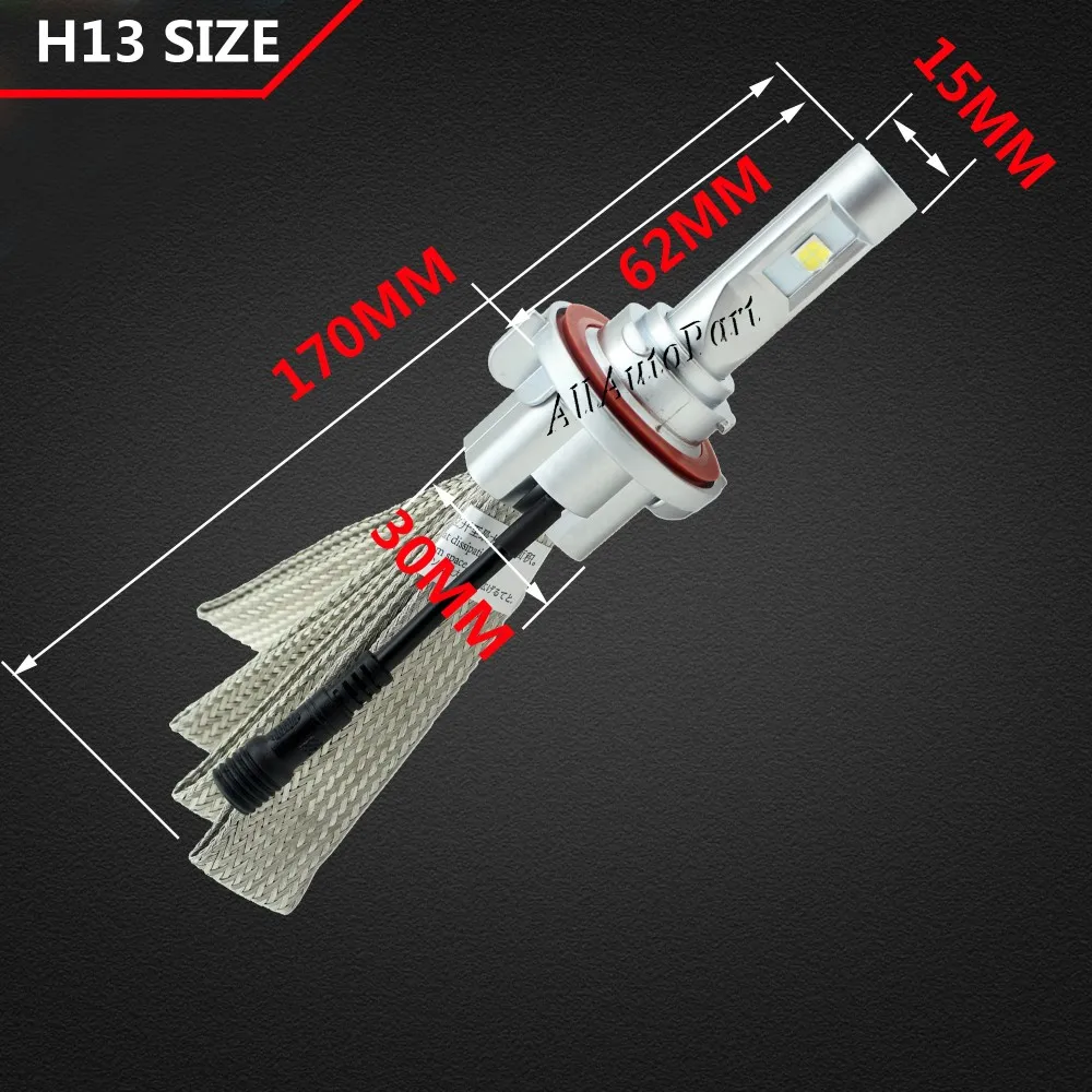 10000lm H7 H11 H13 9005/HB3 9006/HB4 H4 автомобиля 6s лампы наборы светодиодных фар ближнего и дальнего света чип CR EE Авто/внедорожник Противотуманные огни 6500 K