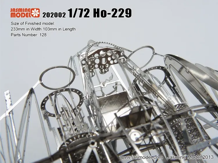 MMZ модель Jasmine 3D металлическая головоломка 1/72 Horten Ho-229 полная PE модель сборки Металлическая Модель Набор DIY 3D лазерная резка модель головоломка