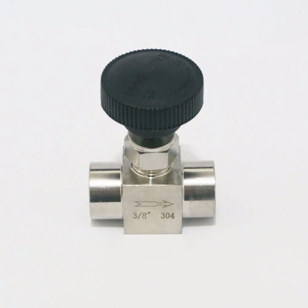 Запорный клапан с внутренней резьбой 3/8 дюйма BSP нержавеющая сталь 304 Регулировка