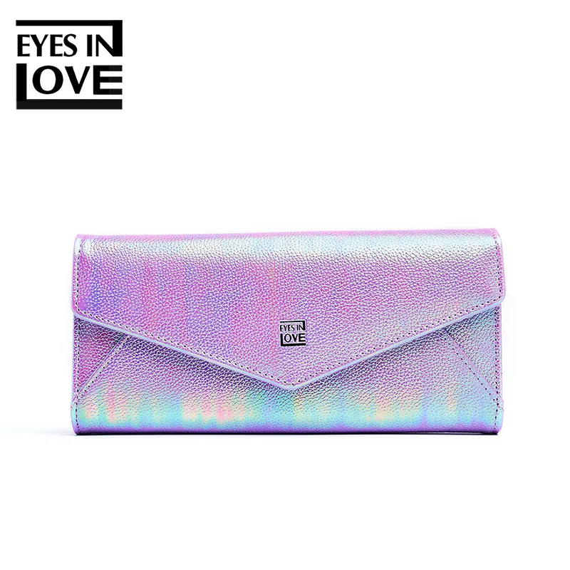 JY617-1 Light Purple Модный Блестящий цветной Женский Длинный кошелек клатч Много отделов кошелек женский карман для телефона держатель для карт кошелек Carteira Portfel - Цвет: JY617-1 Light Purple