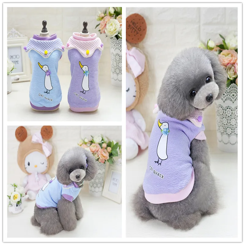 Пальто для собак милое хлопковое пальто осенняя теплая одежда домашних животных