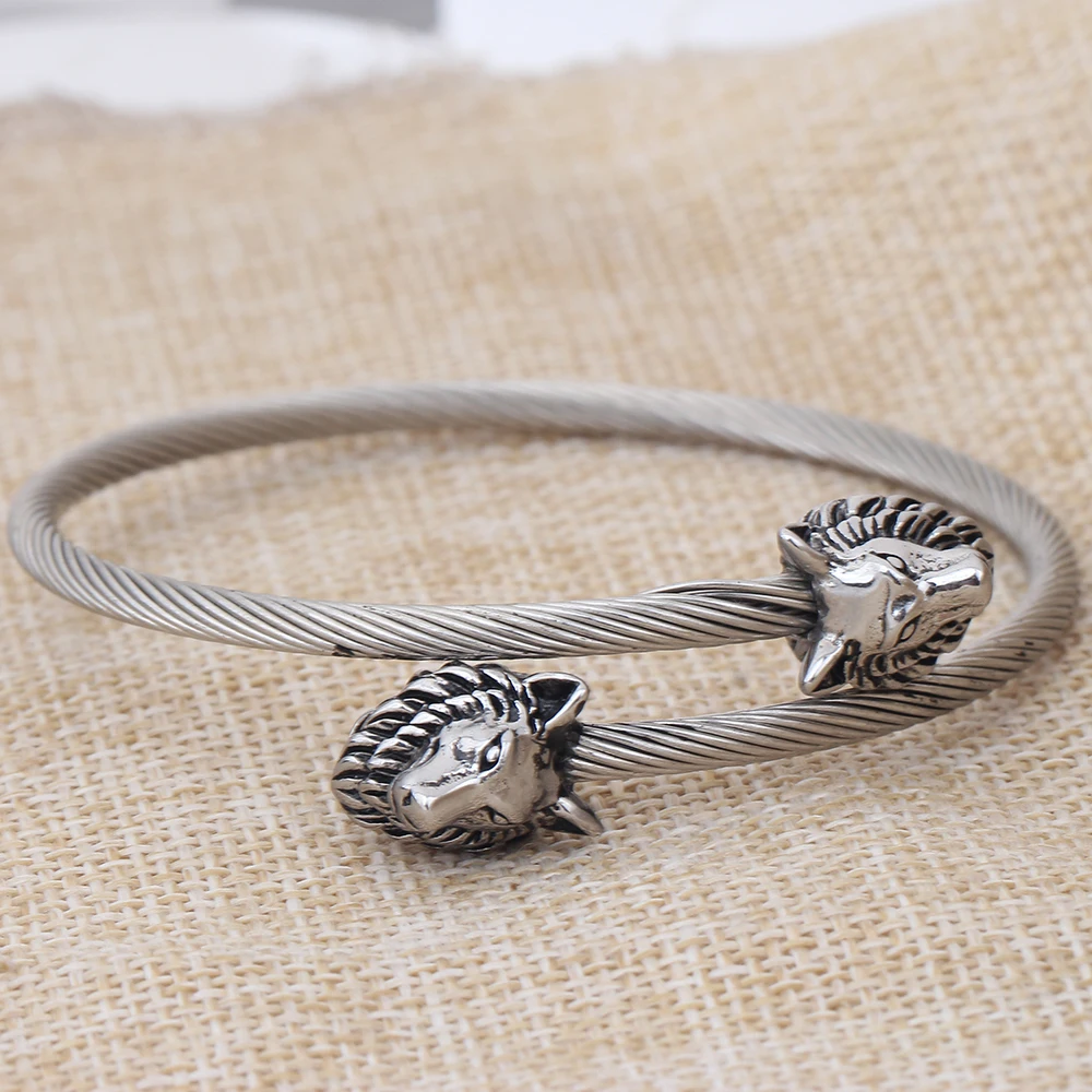 Крутой Открытый браслет ювелирные изделия волк для женщин модные аксессуары