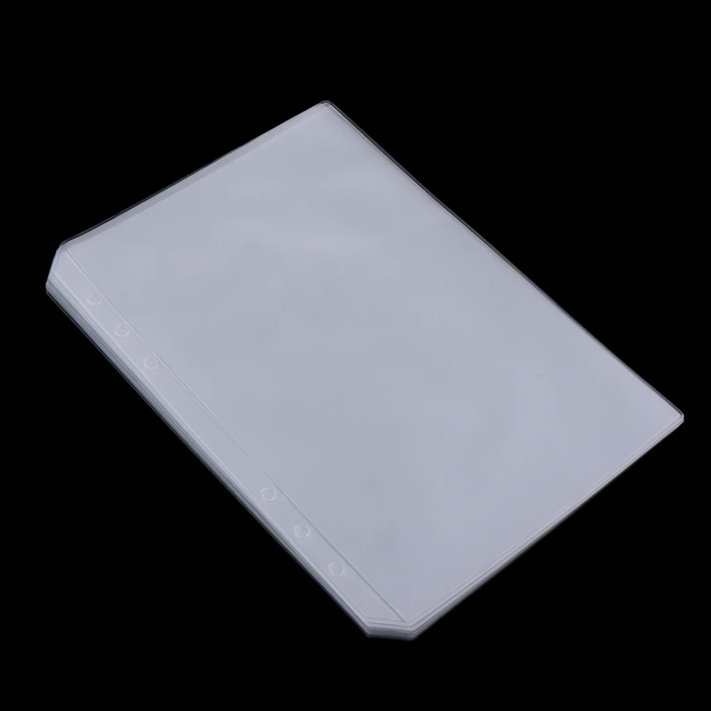 Пластиковый держатель для карт с 6 кольцами карман документов кредитная карта 10