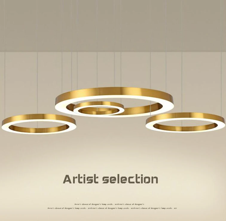 

Акриловый Ретро американский золотой минимализм подвесной светильник Железный для столовой, ресторана, спальни, кабинета, гостиной светод...