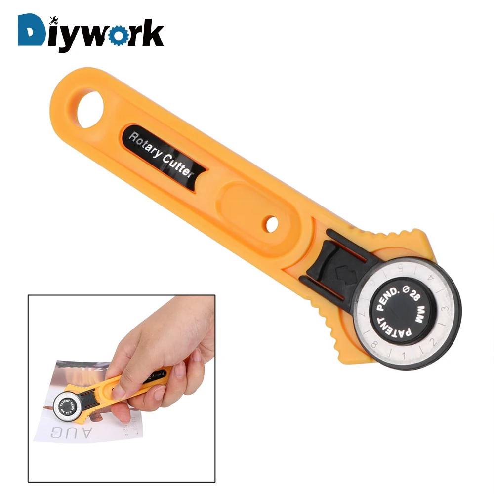 DIYWORK кожаный инструмент для рукоделия Лоскутная Ткань вращающееся лезвие