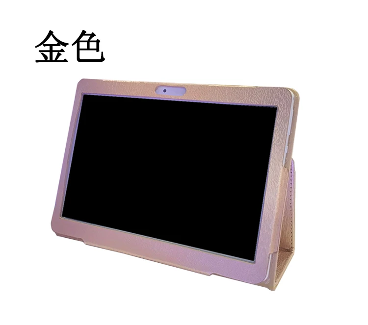 gold Подставка из искусственной кожи чехол для 10,1 дюймов BDF BMXC K107 S107 K108 T900 MTK8752 MTK6592 MTK6580 Octa Core 10,1 дюймовый планшетный ПК чехол - Цвет: gold