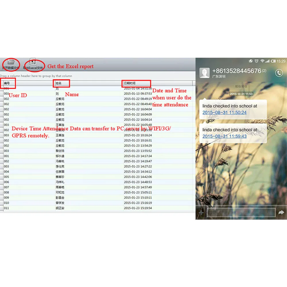 Портативный цифровой планшет с отпечатком пальца биометрический сканер для