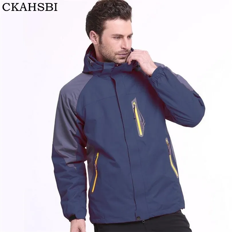 

CKAHSBI Winter Jackets Warm Men's Windproof Waterproof Camping Coats Men And Women Windbreaker Army Green Hooded Mens Clothes