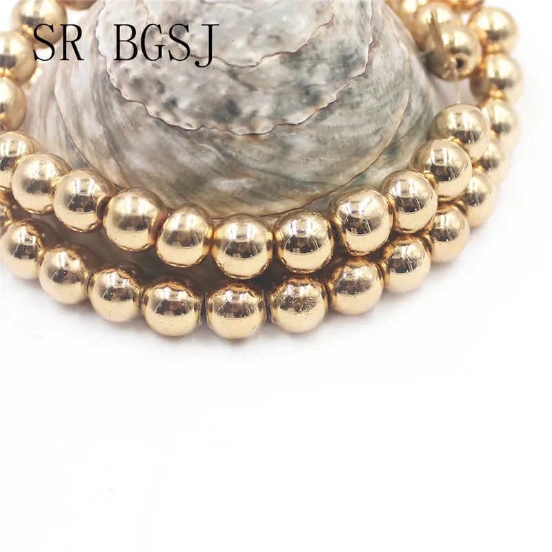 Бесплатная доставка 2 12 мм 6 цветов оптовая продажа сверкающих круглых шариков гематита 15''|Бусины| |