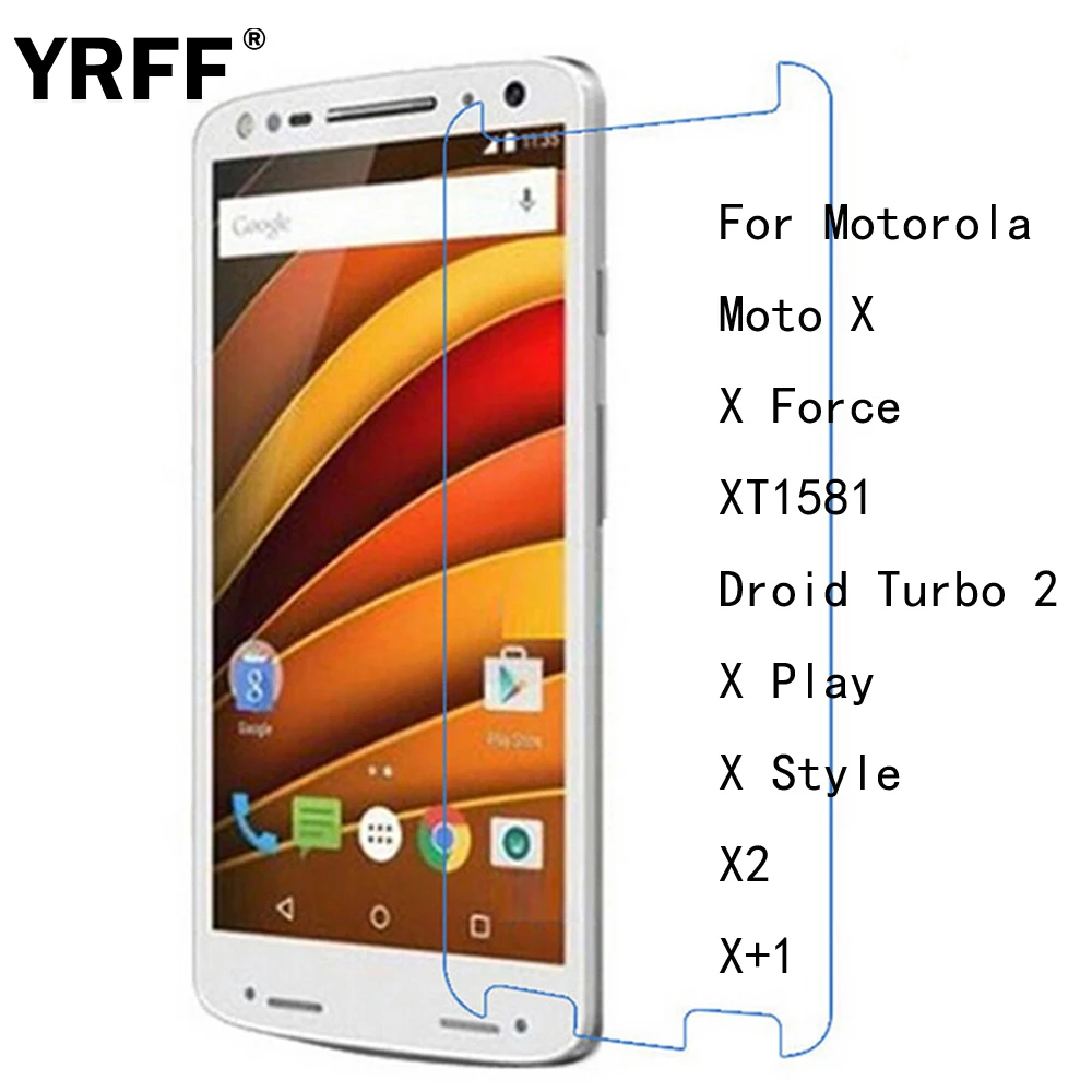 Защитная пленка из закаленного стекла для Motorola Moto X Force XT1581 Play Style X2 + 1 2.5D 0 26 мм