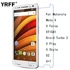 Защитная пленка из закаленного стекла для Motorola Moto X Force XT1581 X Play X Style X2 X + 1, 2.5D 0,26 мм, премиум-качество, 2 шт.