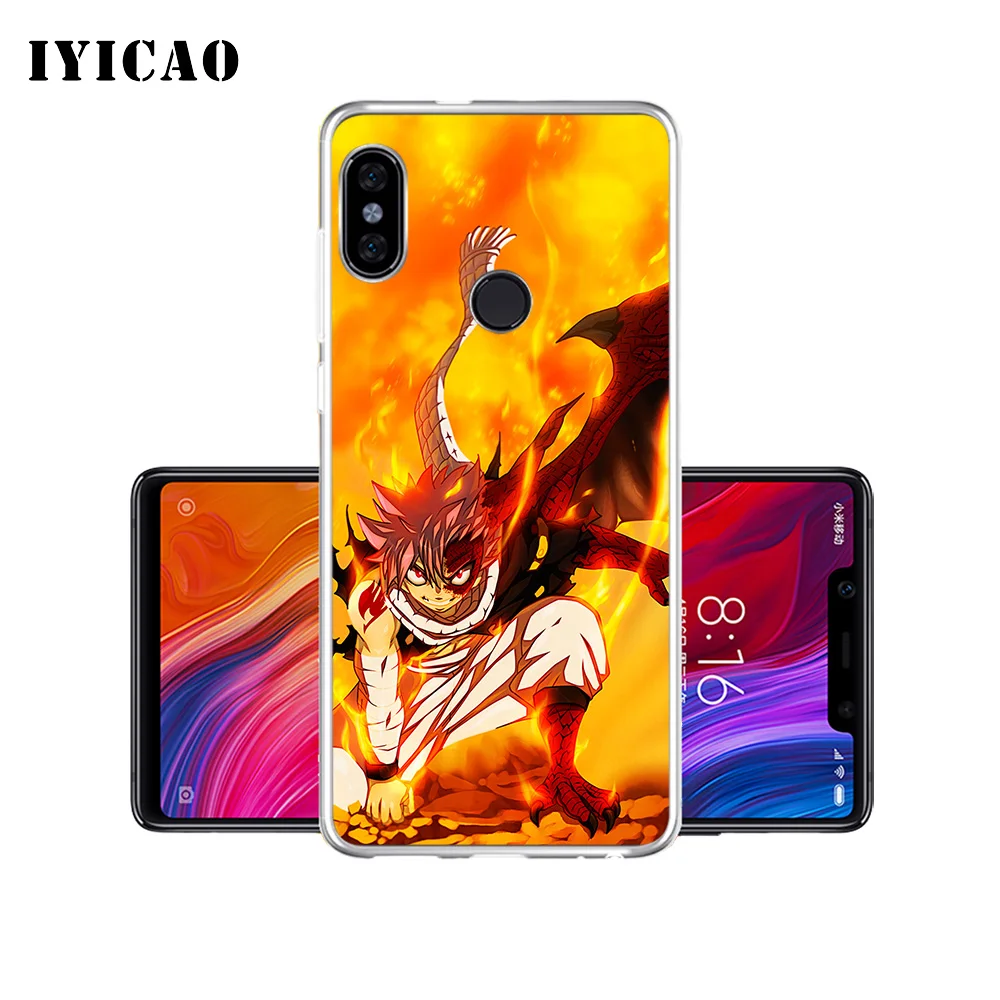 Мягкий силиконовый чехол для телефона IYICAO Natsu Dragneel Fairy Tail Xiaomi Mi 9 8 SE 6 A1 A2 Lite F1 MIX2S MIX3