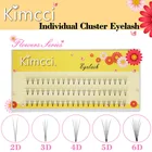 Ресницы для наращивания Kimcci 2D3D4D5D6D, натуральные, мягкие, черные, наращивание накладных ресниц