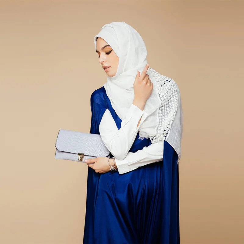 2017 новое поступление исламский синий плащ абайя мусульманское длинное платье