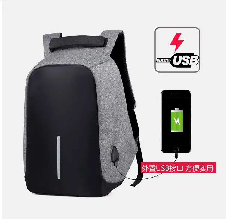 Рюкзак мужской для ноутбука с USB зарядкой и защитой от кражи|backpack business|backpack
