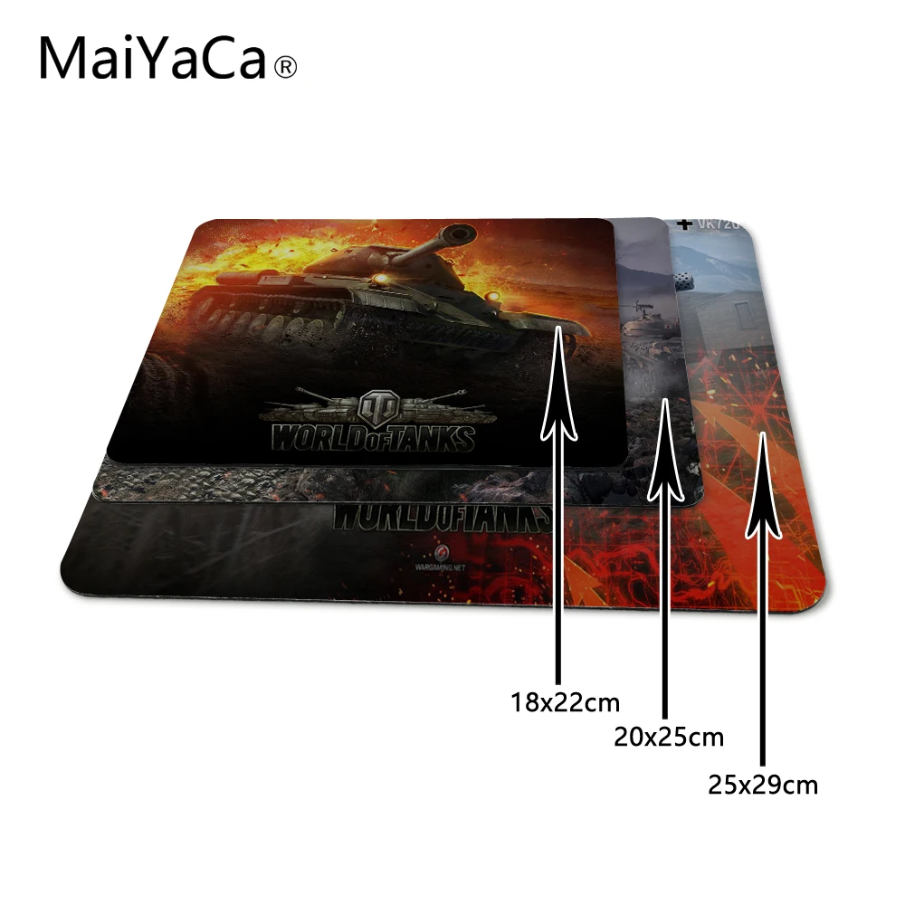 MaiYaCa роскошный принт Горячая мир игры Танк прочный ПК Противоскользящий коврик для мыши Оптическая/трекбол мышь