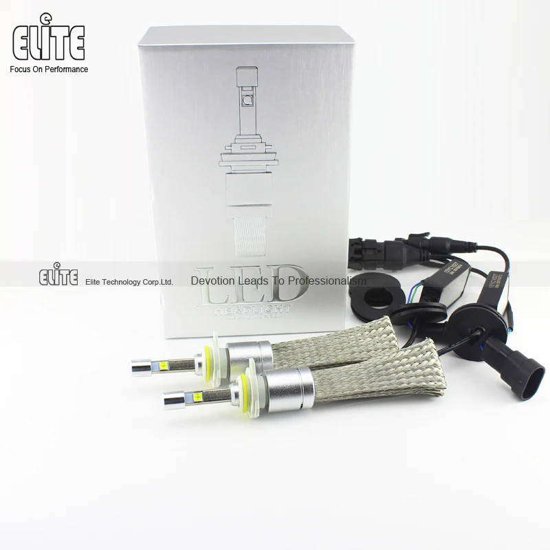 R3 9012/HIR2 40 Вт 4800LM СВЕТОДИОДНЫЕ Фары Автомобиля CREE XHP-50 Чипсы Conversion Kit Для Cadillac ATS