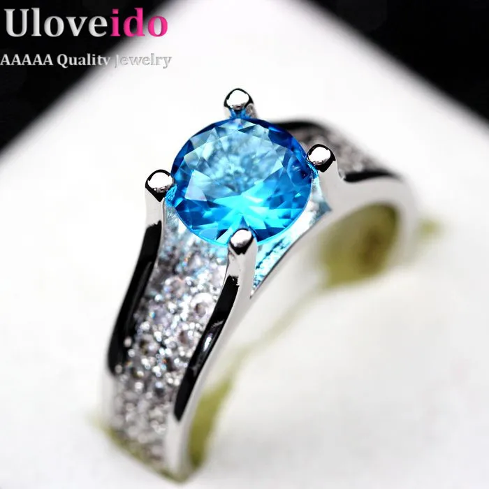 Uloveido 40% off новые подарки для Для женщин кольцо с цирконом Модные украшения
