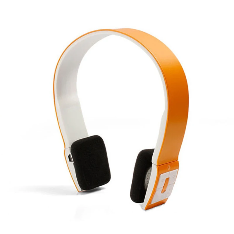 Беспроводная стереогарнитура с шумоподавлением Bluetooth наушники спортивные бас Bluetooth HIFI гарнитура с микрофоном для мобильного телефона - Цвет: orange