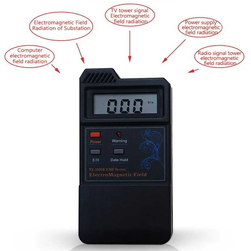 Цифровой детектор электромагнитного излучения профессиональный дозиметр с ЖК