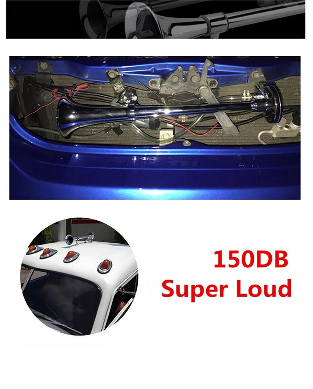 RYANSTAR гоночный Высокое качество Громкий звуковой сигнал 150DB 12 V/24 V компрессор на