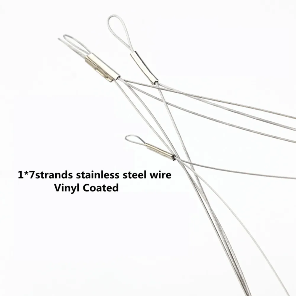 10 шт./лот рыболовные крючки с Проволока из нержавеющей стали снасти крюк