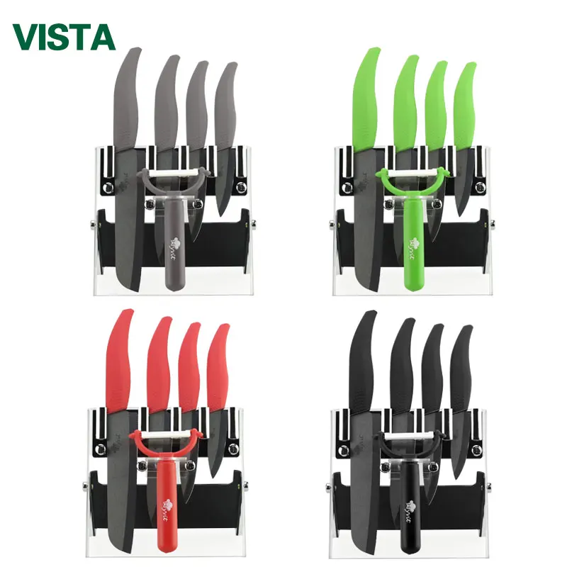Nóż ceramiczny nóż kuchenny 3 &quot4&quot 5 &quot6&quot zóbkowane do chleba + uchwyt obierak owoce cartny ostrze nozhe|bread knife|knifes