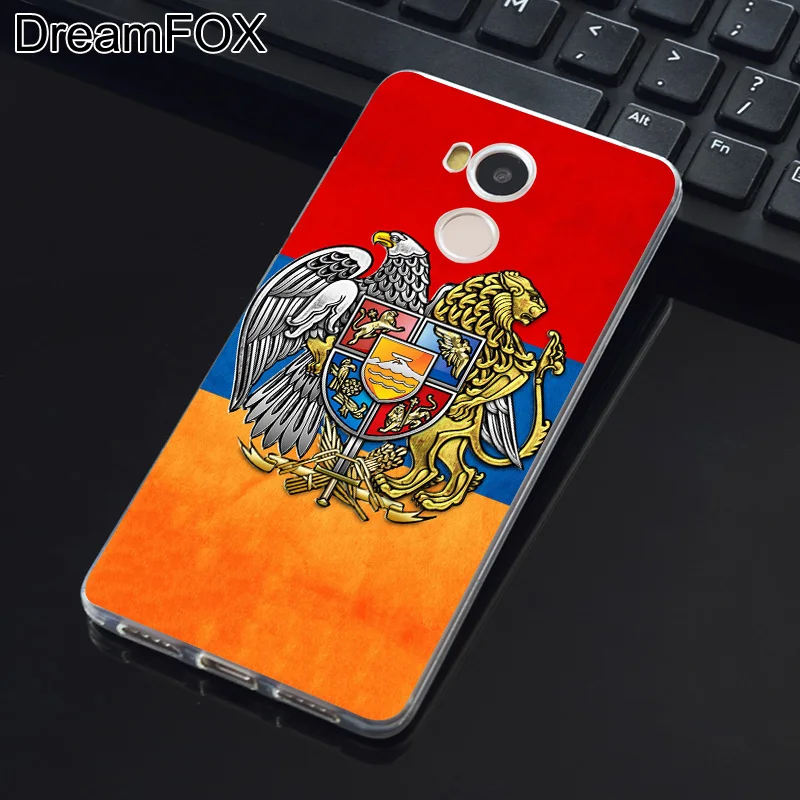 DREAMFOX K021 армянская символы логотип Мягкие TPU силиконовый чехол для Xiaomi Redmi Note 3 4 5