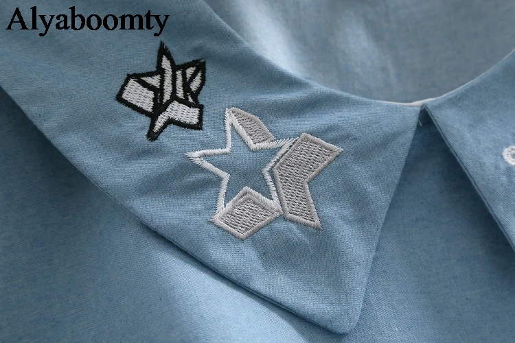 2019 японский Мори девушка летнее женское джинсовое платье Питер Пэн воротник