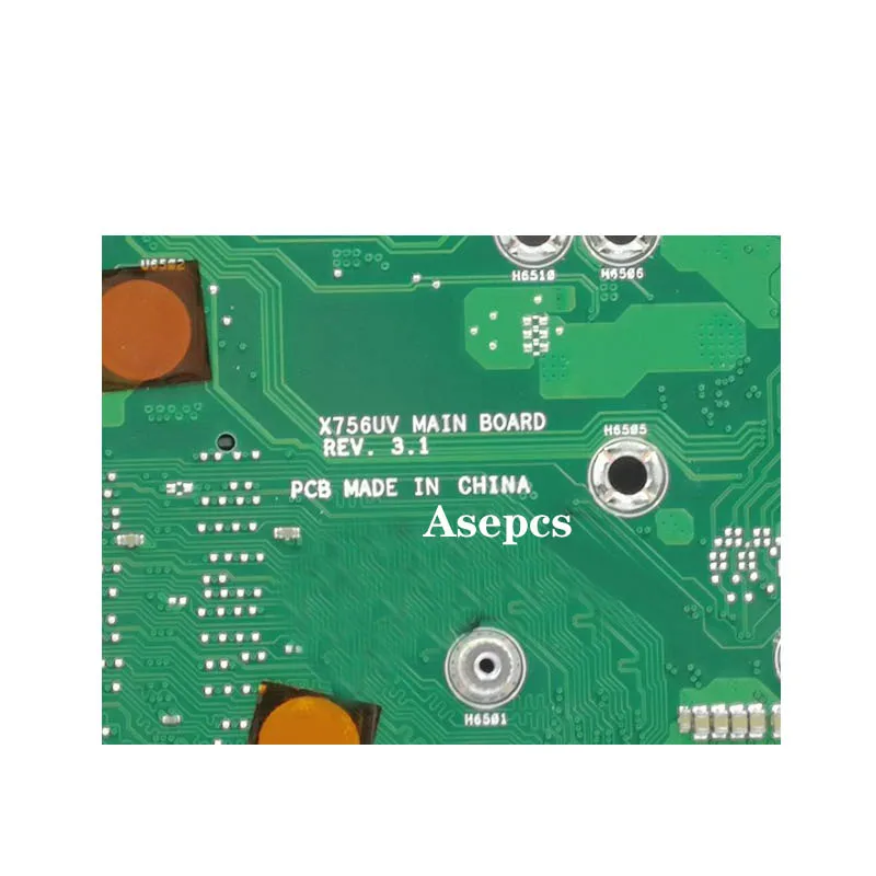 X756UA материнская плата для ноутбука For Asus X756UAK X756U X756UWK X756UJ X756UB X756UX I5-6200U памяти DDR3 |