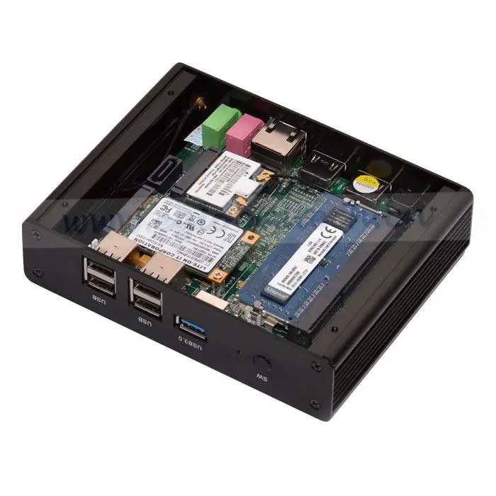 Низкая Стоимость Сети Компьютер с Intel Celeron N2810 Fanless BayTrail Мини PC USB/2.0 VGA HDMI RJ45 UMPC 4 Г RAM