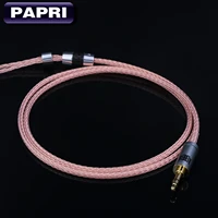 papri 2 53 5mm4 4mm 16 core occ copper balanced earphone cable for most mmcx 0 78mm headphone diy upgrade cables
