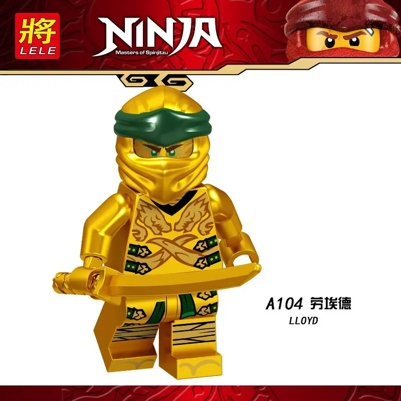 Для Ninja juguetes фигурки Kai, jay, Cole Zane Nya Wu Оверлорд Ллойд Змея с оружием строительные блоки Фигурки игрушки - Цвет: Небесно-голубой
