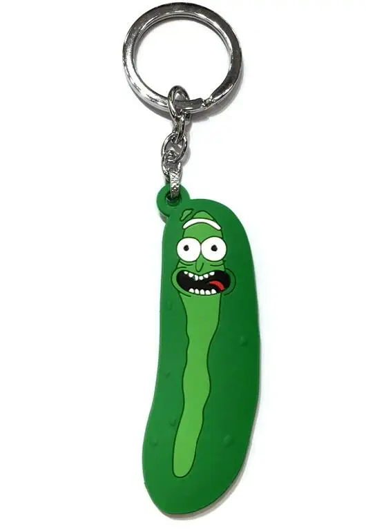 Модель коллекции Rick And Morty брелок с игрушкой Pickle Rick брелок для ключей фигурка Q Edition сумка брелок на подарок игрушка - Цвет: 1