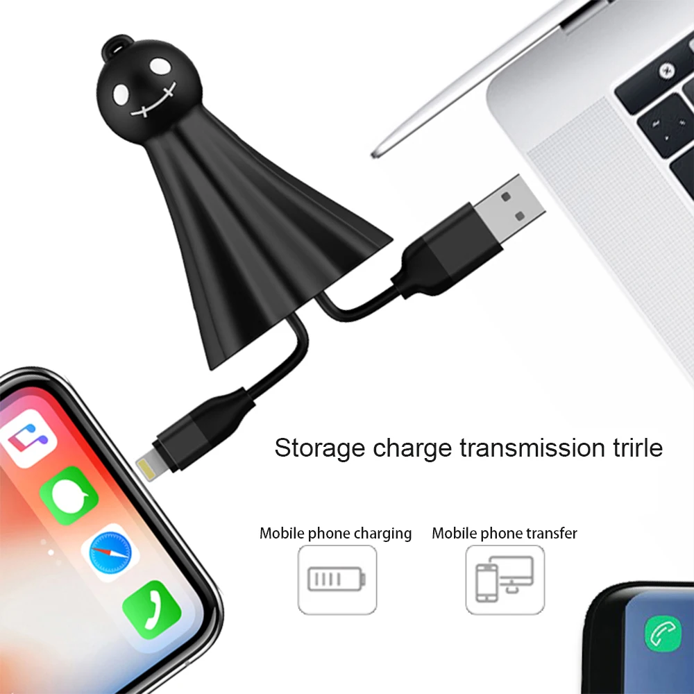 WiHoo 0 26 m Sunny Doll мультяшный USB 2 для Micro зарядный кабель передачи данных Type C|Кабели