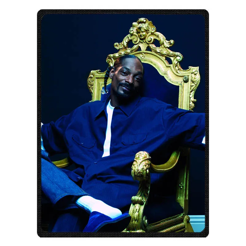 Snoop Doggy мягкое теплое Коралловое флисовое плюшевое одеяло диван-кровать одеяла до