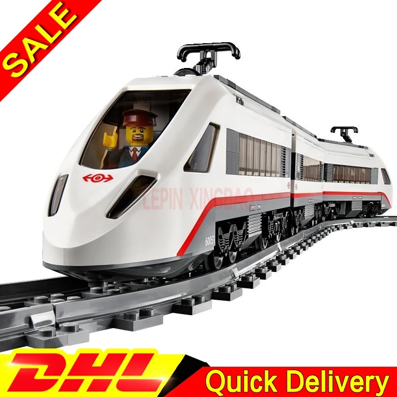 LP 02010 Technic наборы высокоскоростных легковых поездов с дистанционным управлением