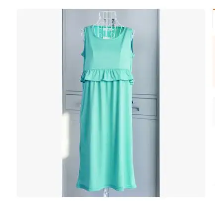 Черное/серое летнее платье для беременных без рукавов грудного вскармливания