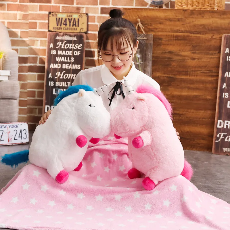 Kawaii Единорог Подушка мультяшный Радужный Единорог Мягкая Плюшевая Игрушка Скандинавское украшение дома для детей рождественские подарки