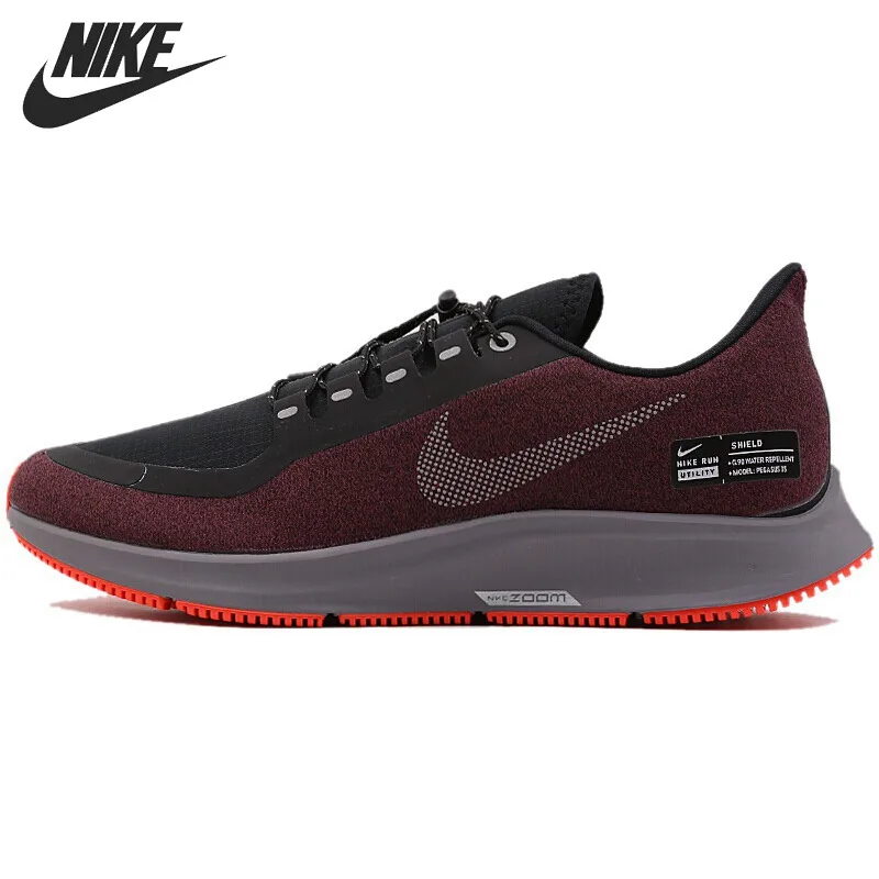 Оригинальное новое поступление 2019 NIKE AIR ZM PEGASUS 35 SHIELD мужские кроссовки|Беговая