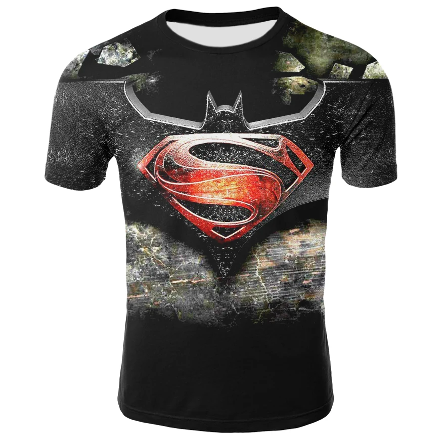 2018 лето супер герой футболки Супермен Бэтмен Капитан Америка Marvel фильм Для