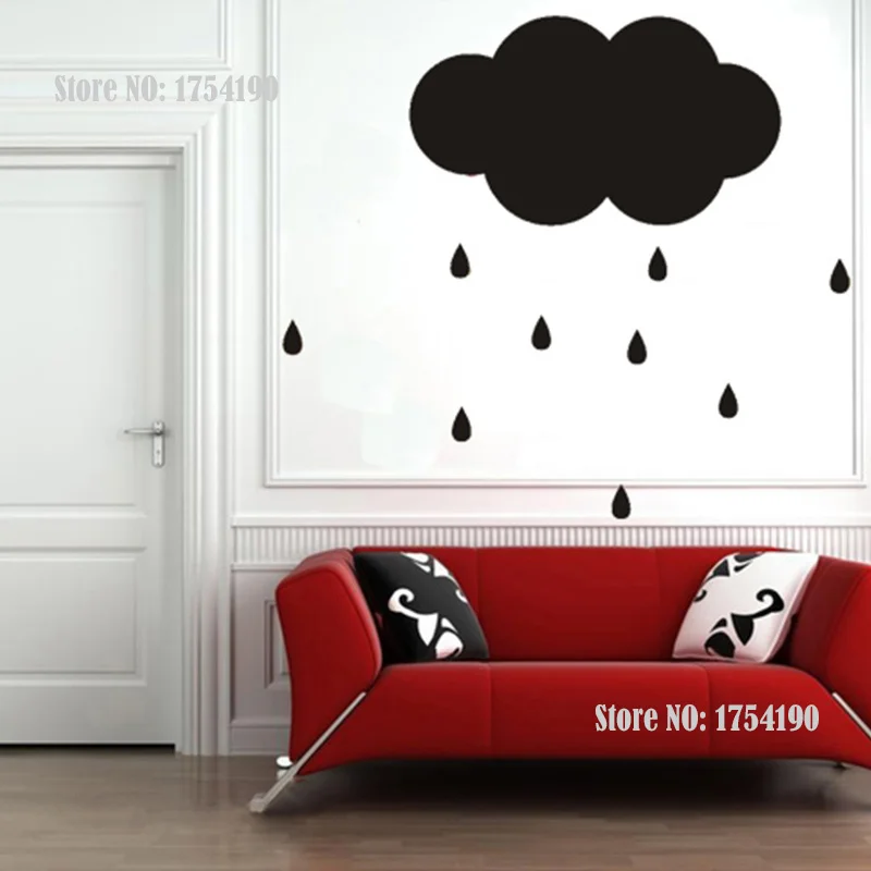 

Cute Big cloud pattern Wall Sticker Removable & Waterproof No pollution for Baby bedroom home decoration 50*30cm