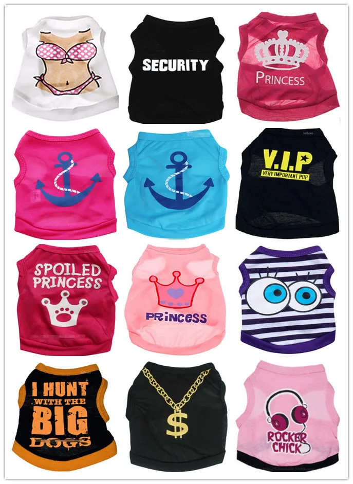 1 шт. большая акция летняя одежда для собак жилет домашних животных рубашки