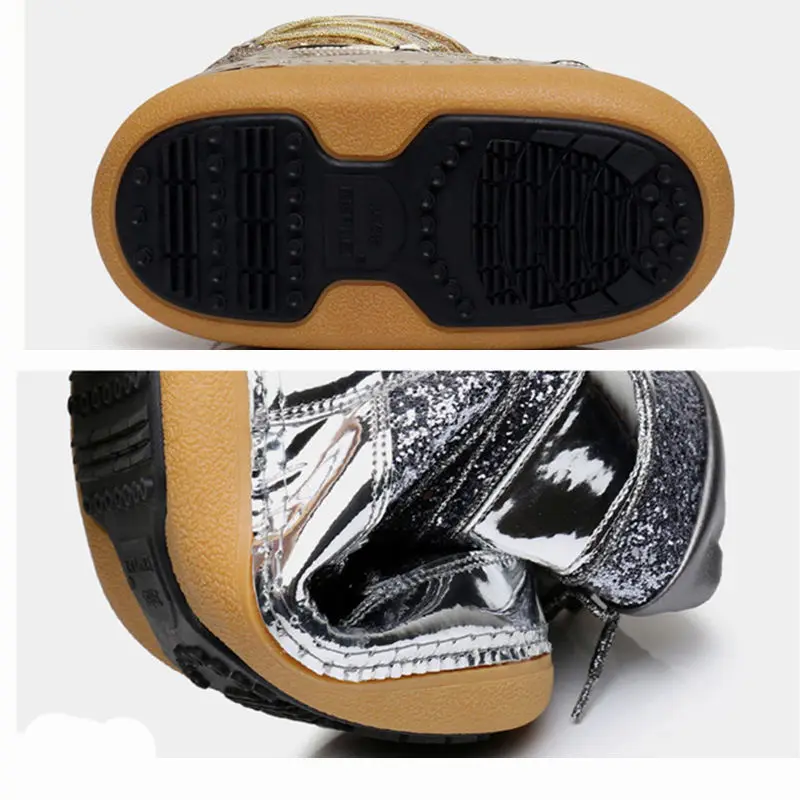 Детские теплые ботинки для девочек и мальчиков утепленные кроссовки холодной