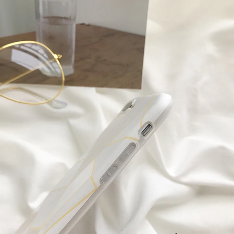 PGSD простая линия резки мраморная оболочка мобильного телефона для iphone XS MAX XR apple 7/8